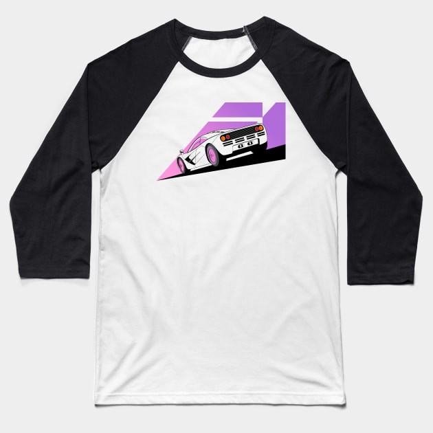 F1 Street Supercar (midnight edition) Baseball T-Shirt by unlimitees